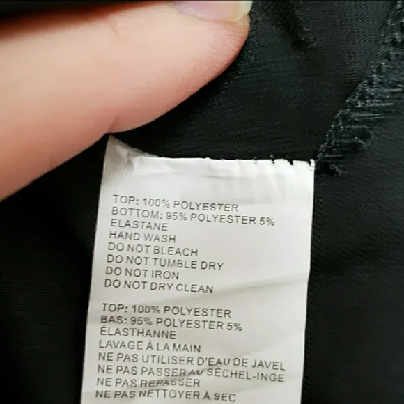 Nasty Gal NWT black mesh metallic bodysuit size 0 - Picture 9 of 13